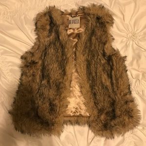 Faux fur vest
